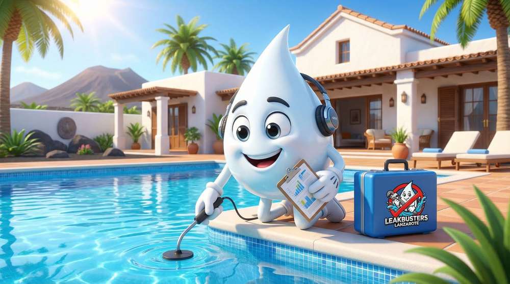 Playa Blanca villa showing warning signs of underground water leak in Lanzarote